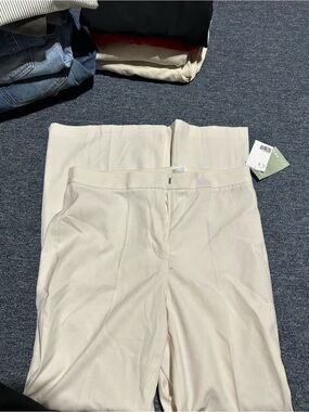 H&M Cream Women's Dress Pants
